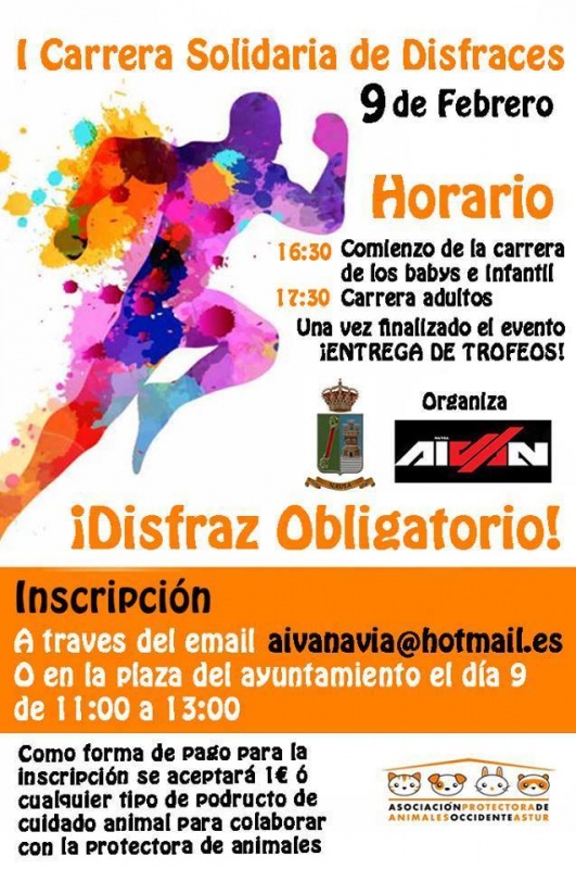 Foto I Carrera Solidaria de Disfraces (Navia)